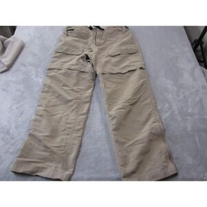 The North Face Pants Mens Large Beige Convertible Hiking Nylon Belted Outdoor